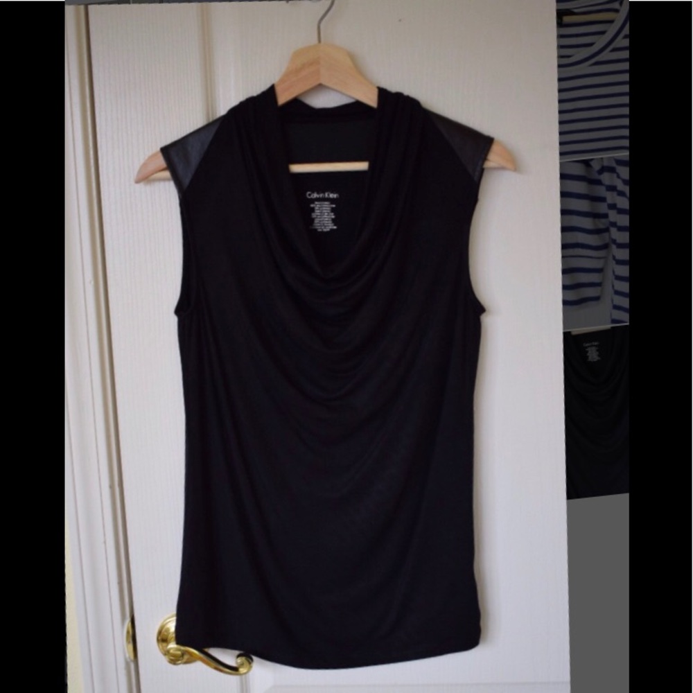 Calvin Klein Sleeveless Black Top